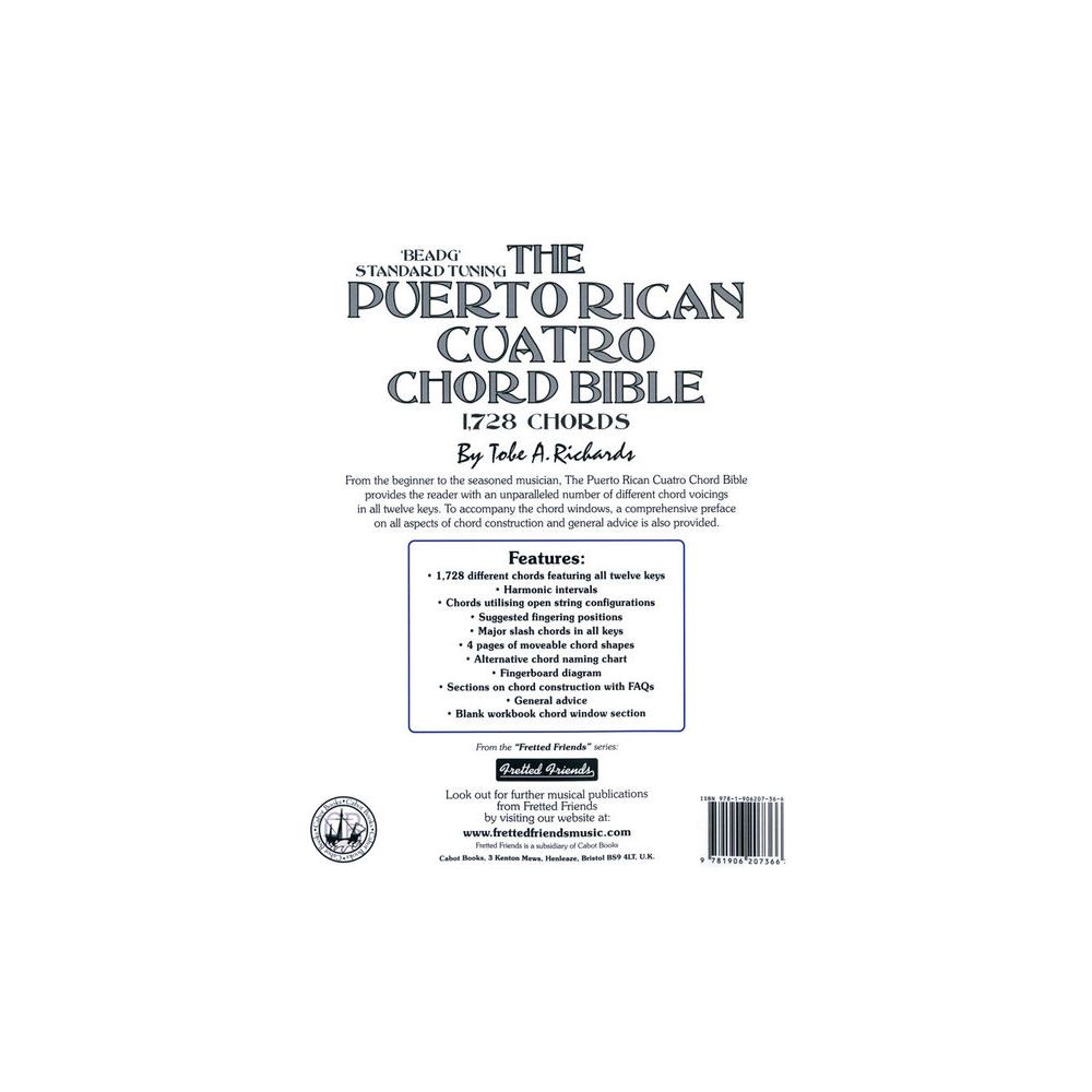 Cabot Books Publishing Puerto Rican Cuatro Chord Bibl – Thomann Ireland