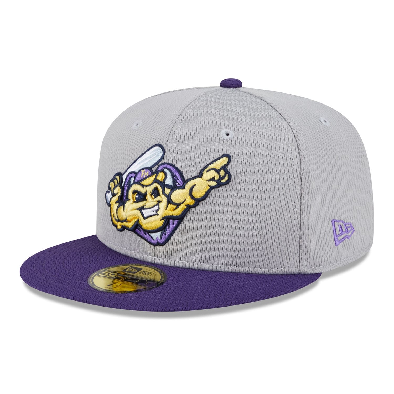 Fort Myers Mighty Mussels MiLB Batting Practice Authentic 59FIFTY Fitted Cap Gray