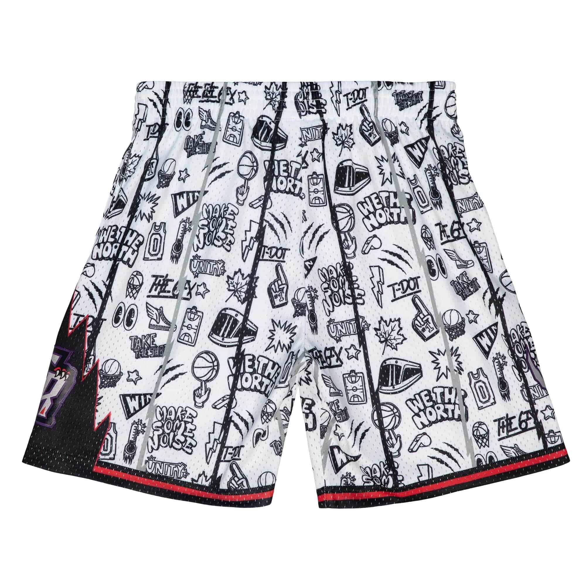 Toronto Raptors Doodle Mitchell & Ness Swingman NBA Shorts