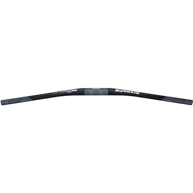 Sixpack Millenium805 31.8mm Riser Carbon Handlebar - black / chrome