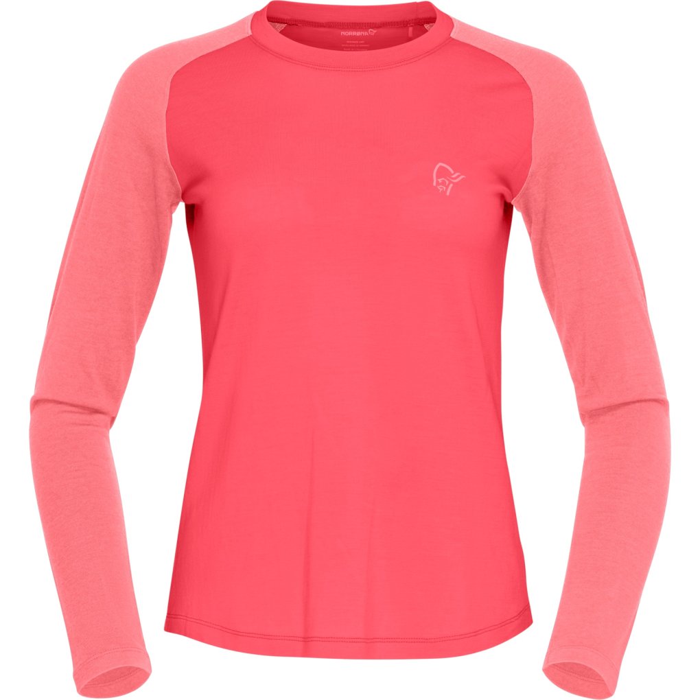 Norrona femund pureUll Long Sleeve Base Layer Women - Watermelon