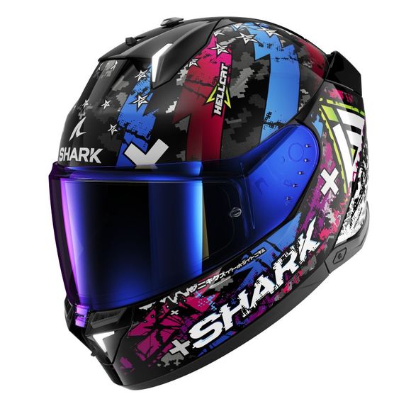 Shark SKWAL i3 Full-Face Helmet - HELLCAT - Black / BlueRef: SH1714-C55996