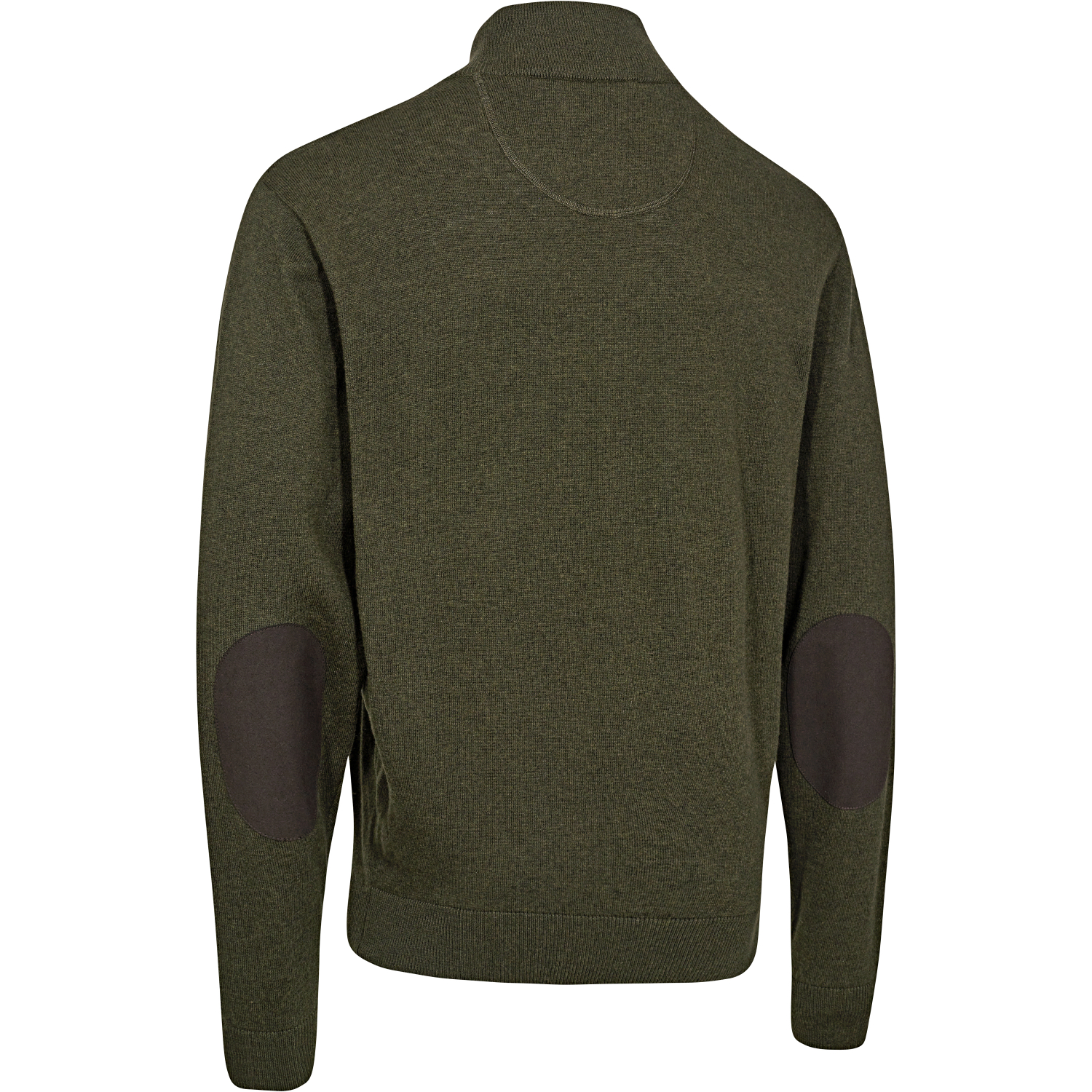 Harrington ½-Zip Knitted Jumper Men (Forest Ember Melange)