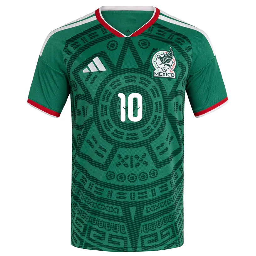 Men's A. Vega Mexico Authentic Home 2026 World Cup Jersey (Bold Green)