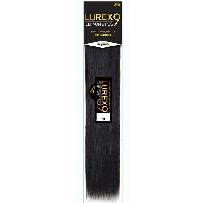 Zury Sis Lurex 100% Remy Human Hair Clip-On Weave - STRAIGHT 9 PCS 10-14