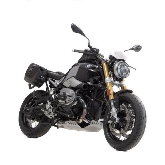 SW-MOTECH LEGEND BLACK saddlebags (2 x 9.8 liters) WITH SUPPORT - BlackRef: bc.hta.07.512.20500