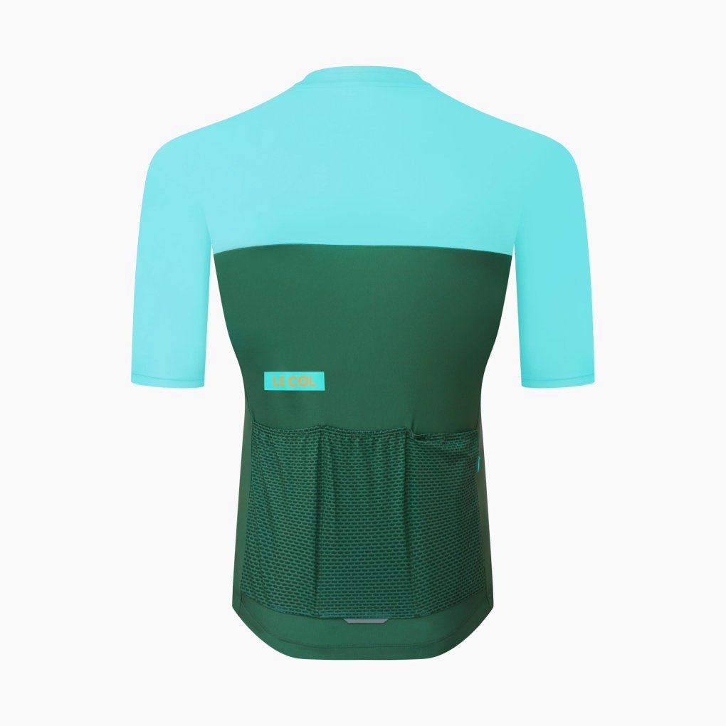 Le Col Sport Jersey Men - Forest Green/Cerulean