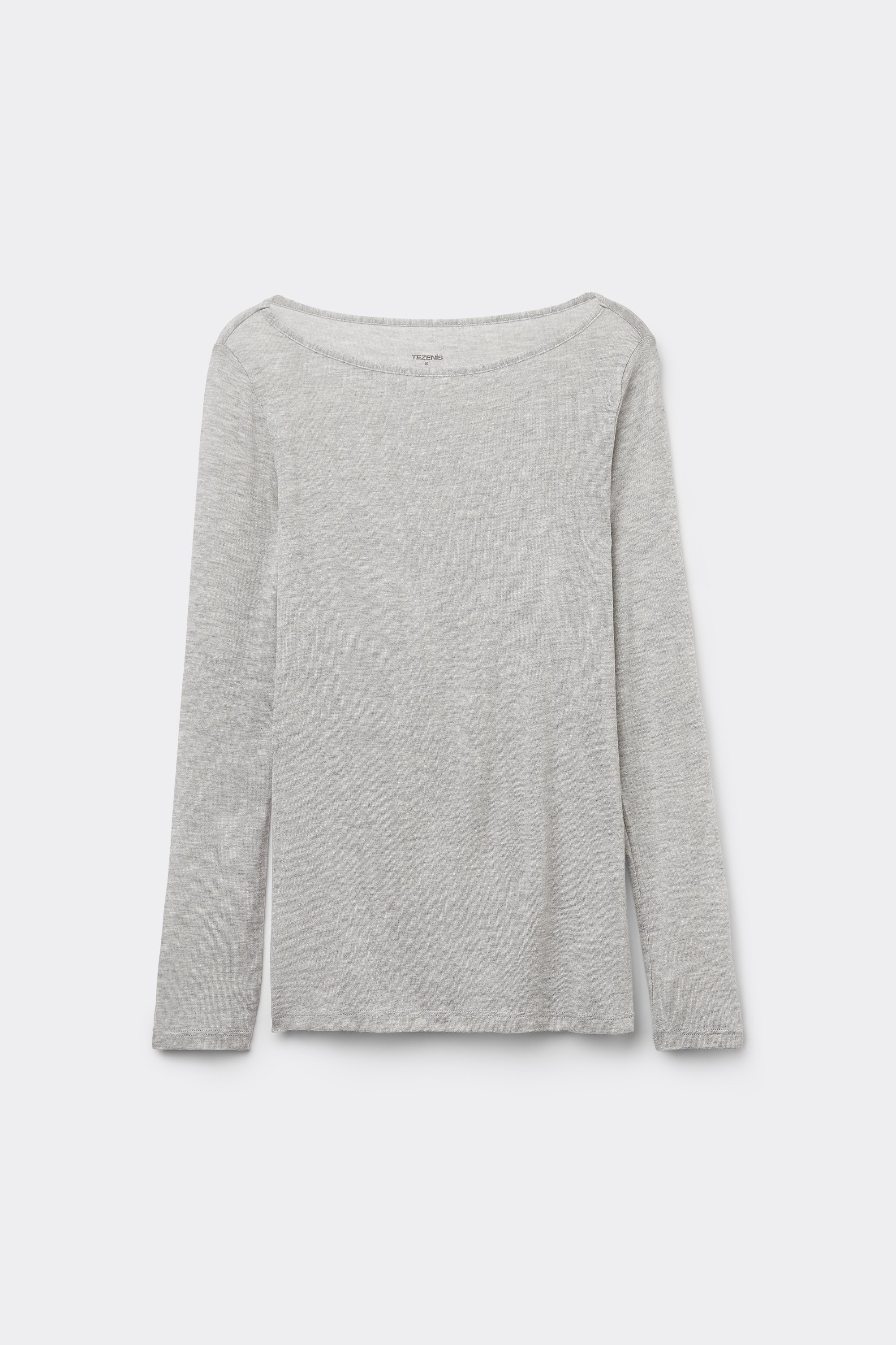 Lightweight Boat Neck Top with Merino Wool