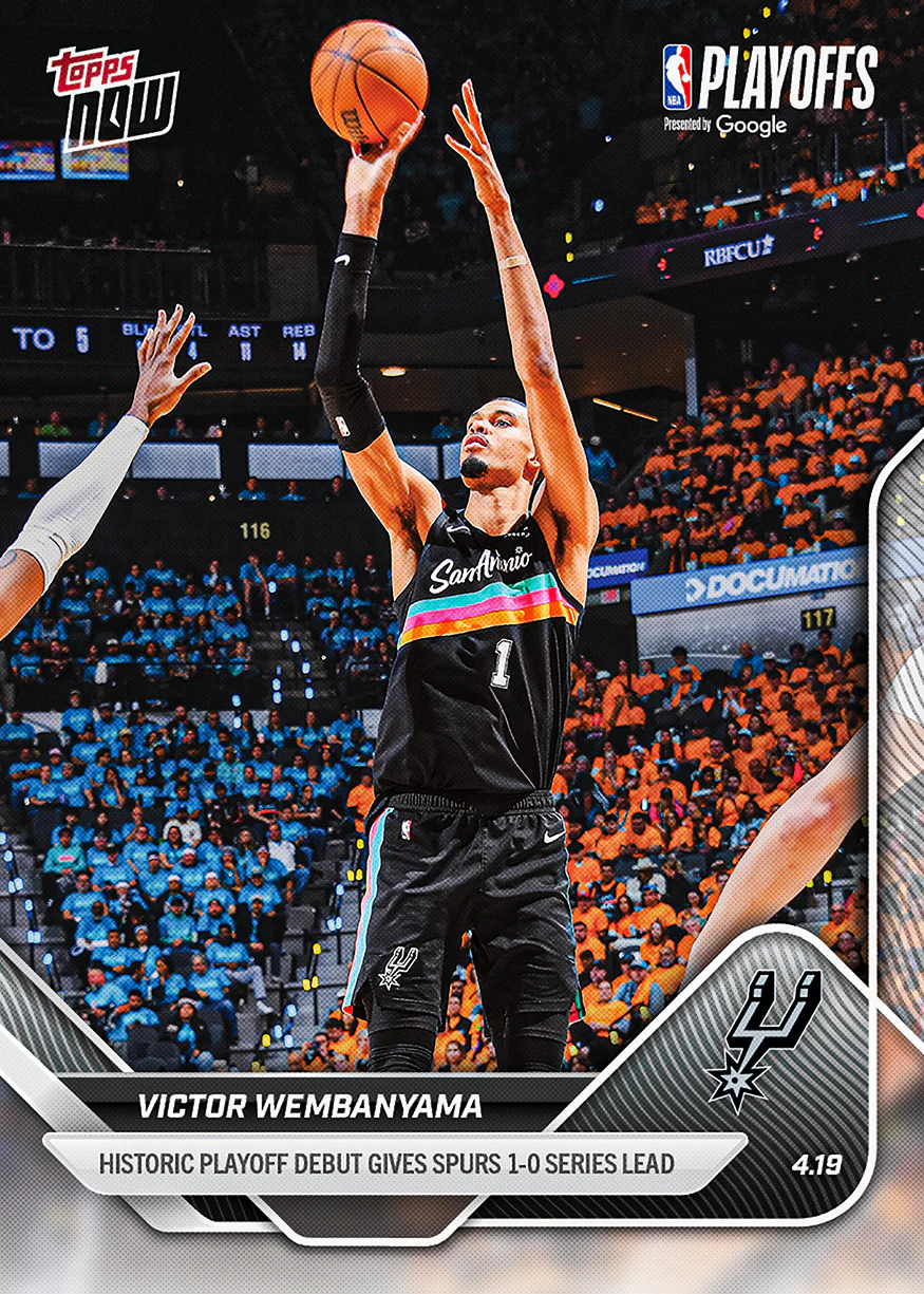 Victor Wembanyama - 2025-26 NBA Topps NOW® - Card 265 - PR: 9692