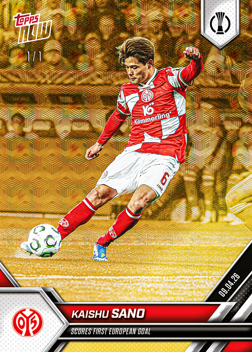 Kaishu Sano - 2025-26 UECL Topps NOW® - Card 8 - PR: 348