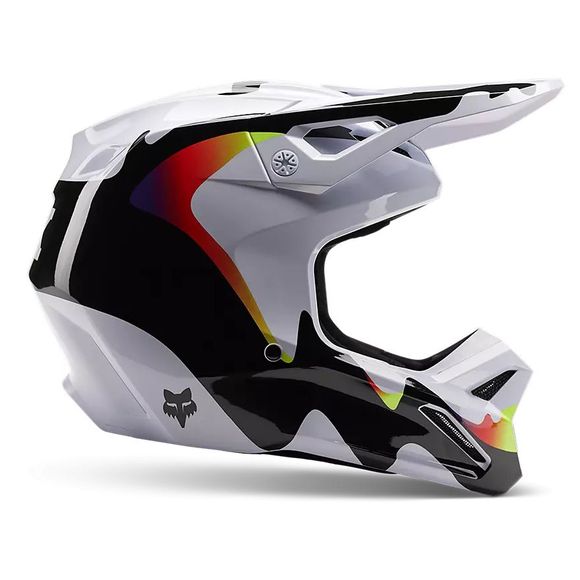 Fox V1 KOZMIK 2024 cross Helmet - Black / WhiteRef: fx3920-c42138
