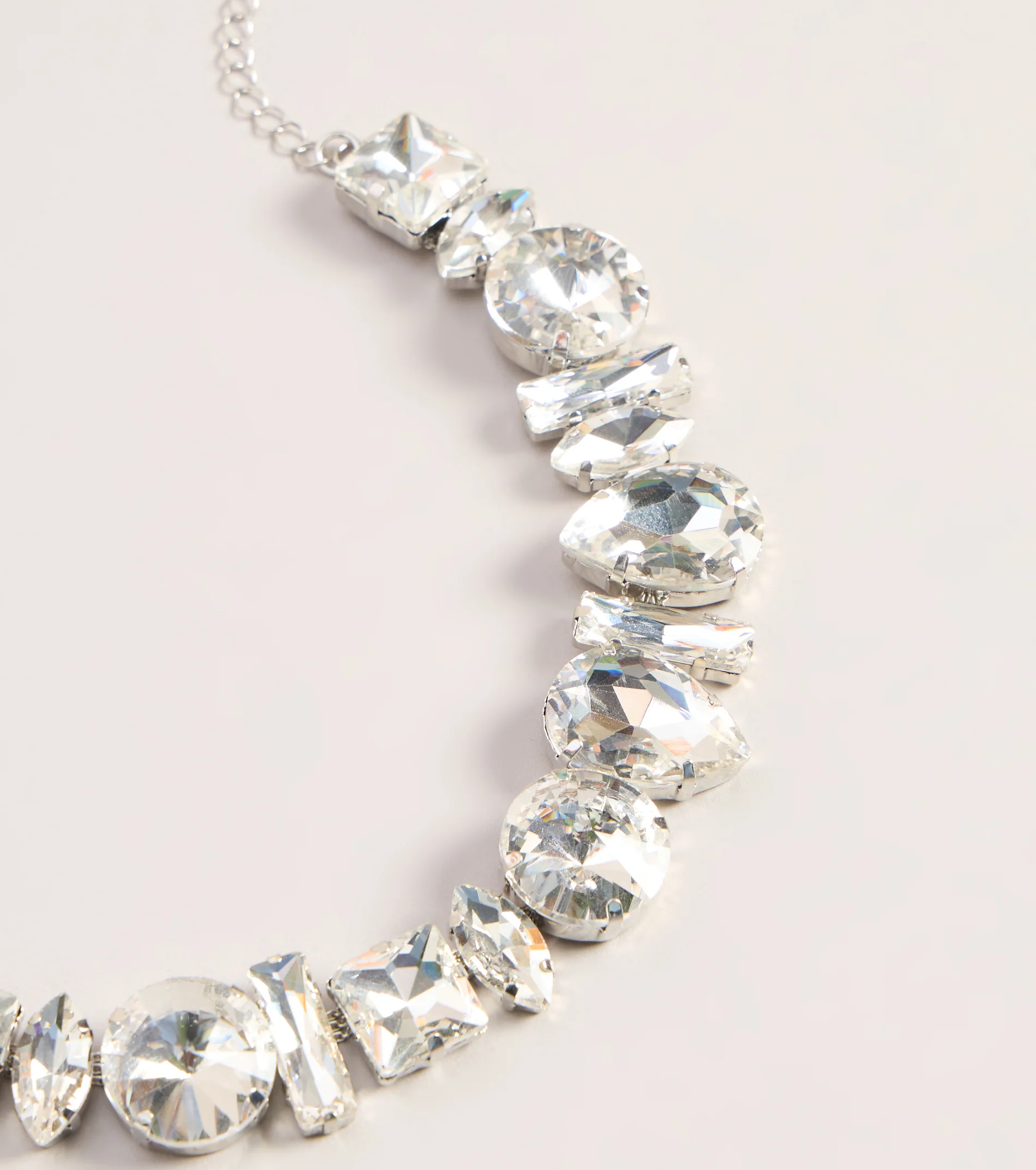 Opening Night Rhinestone Gem Choker