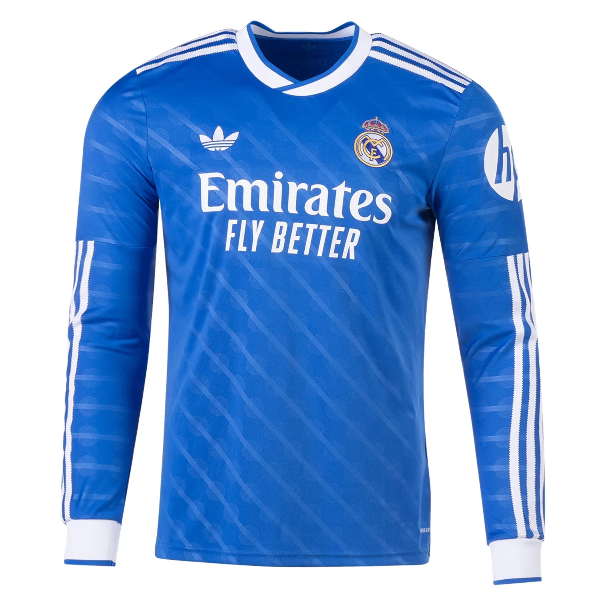 Men's Real Madrid Long Sleeve Third Jersey 25/26 (Blue/White)