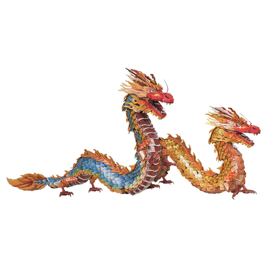 Giant Dragon Puzzle Model Kit - Dual Tone E0110