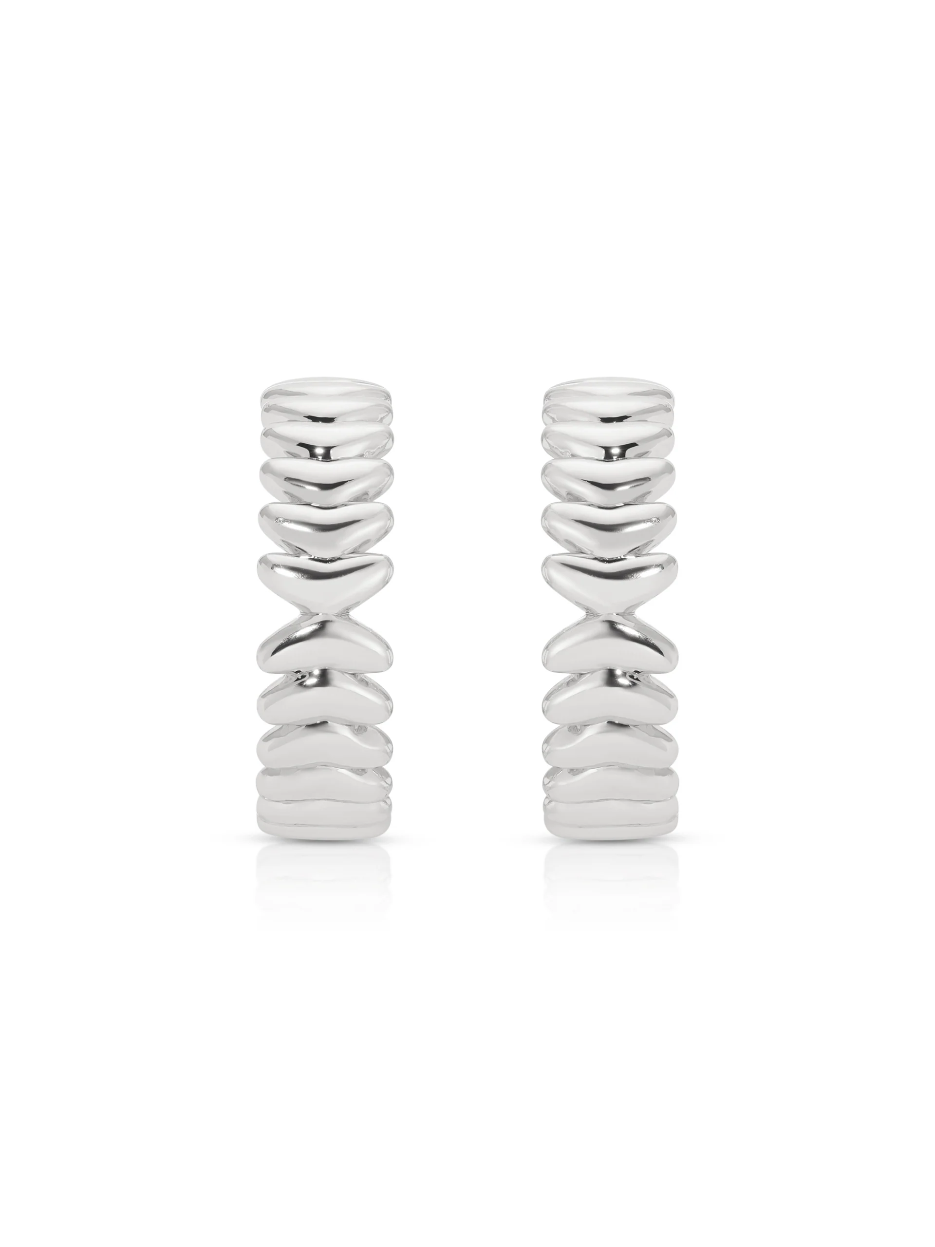 Medium Metal Moderna Hoops