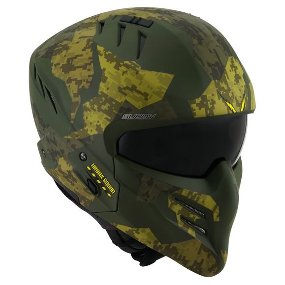 Suomy Armor jet helmet - URBAN Squad Camouflage - GreenRef: SU0395