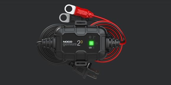 Noco intelligent battery charger direct mounting Genius2D terminals 12V 2A UniversalRef: Noco00006A / 1079652