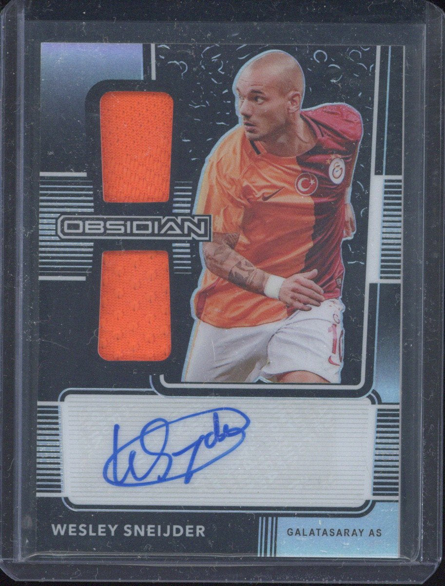 2020 Obsidian Wesley Sneijder Dual Jersey Ink Auto 1/20