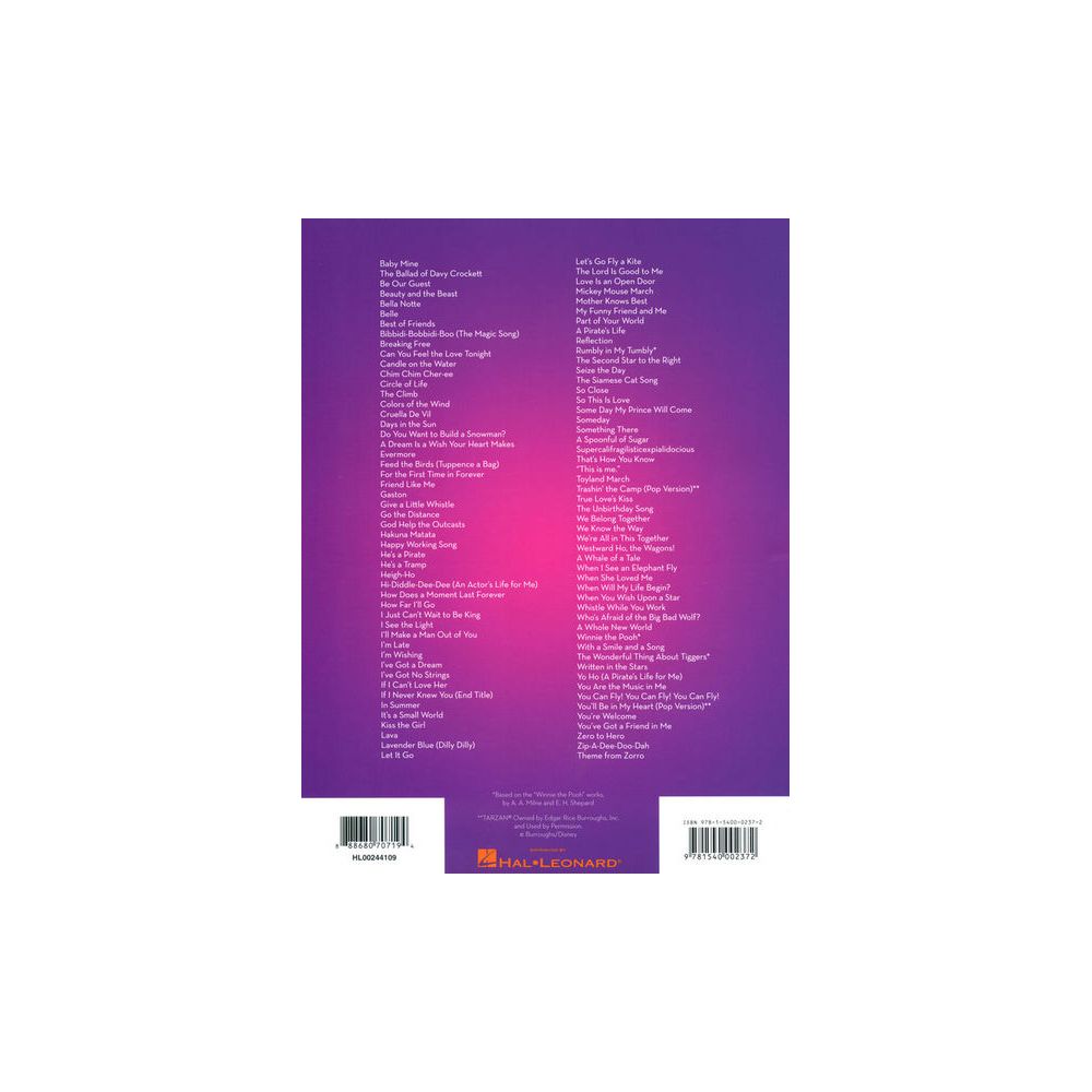 Hal Leonard 101 Disney Songs Trumpet – Thomann Ireland