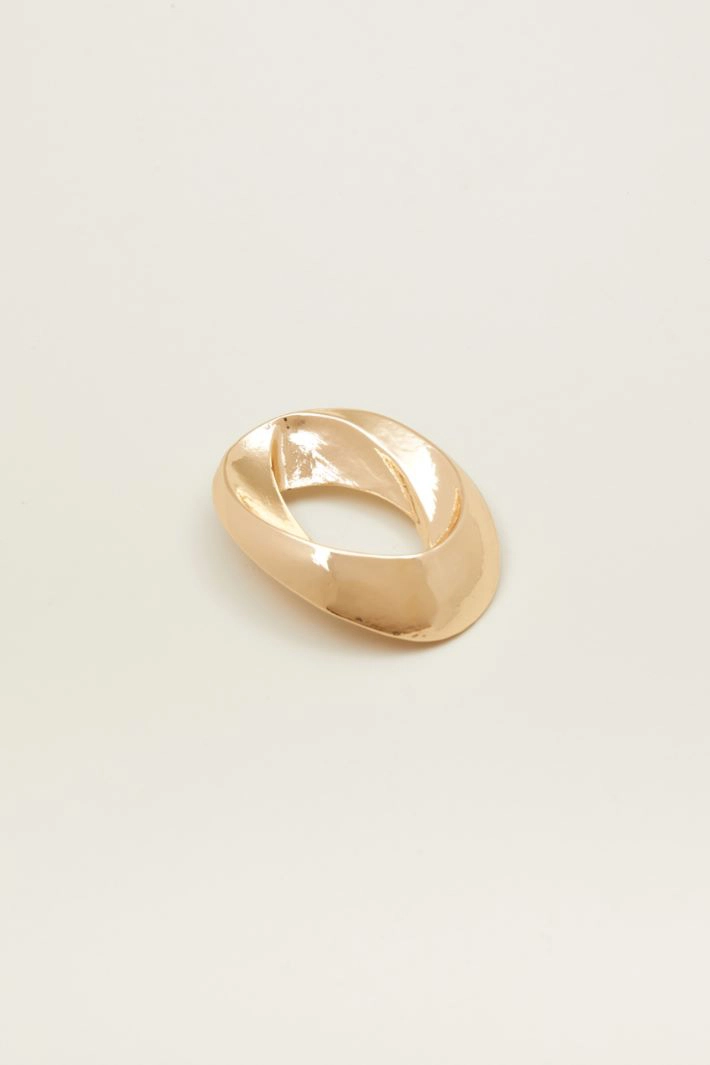 Oval hoop earrings - GOLD