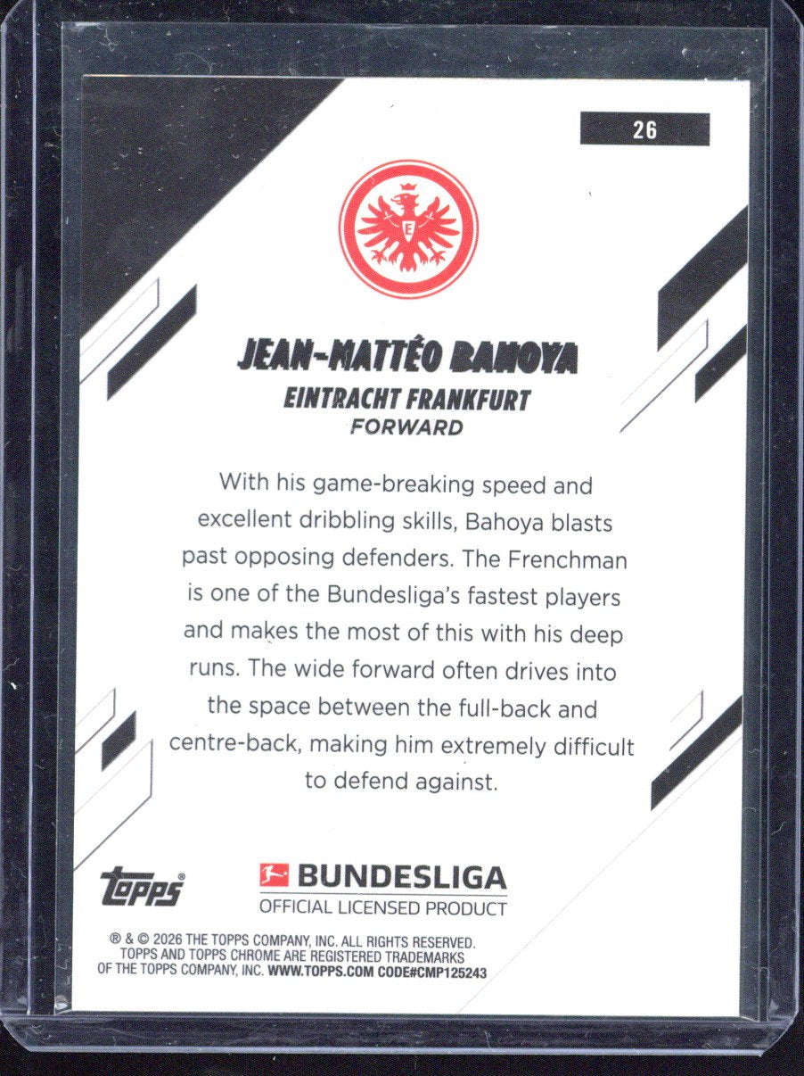 2025-26 Topps Chrome Bundesliga Jean Matteo Bahoya /5