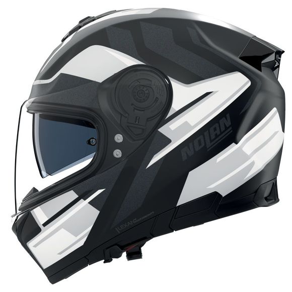 Casque intégral Nolan N80-8 TRITTICO - Noir / BlancRef : NL1762