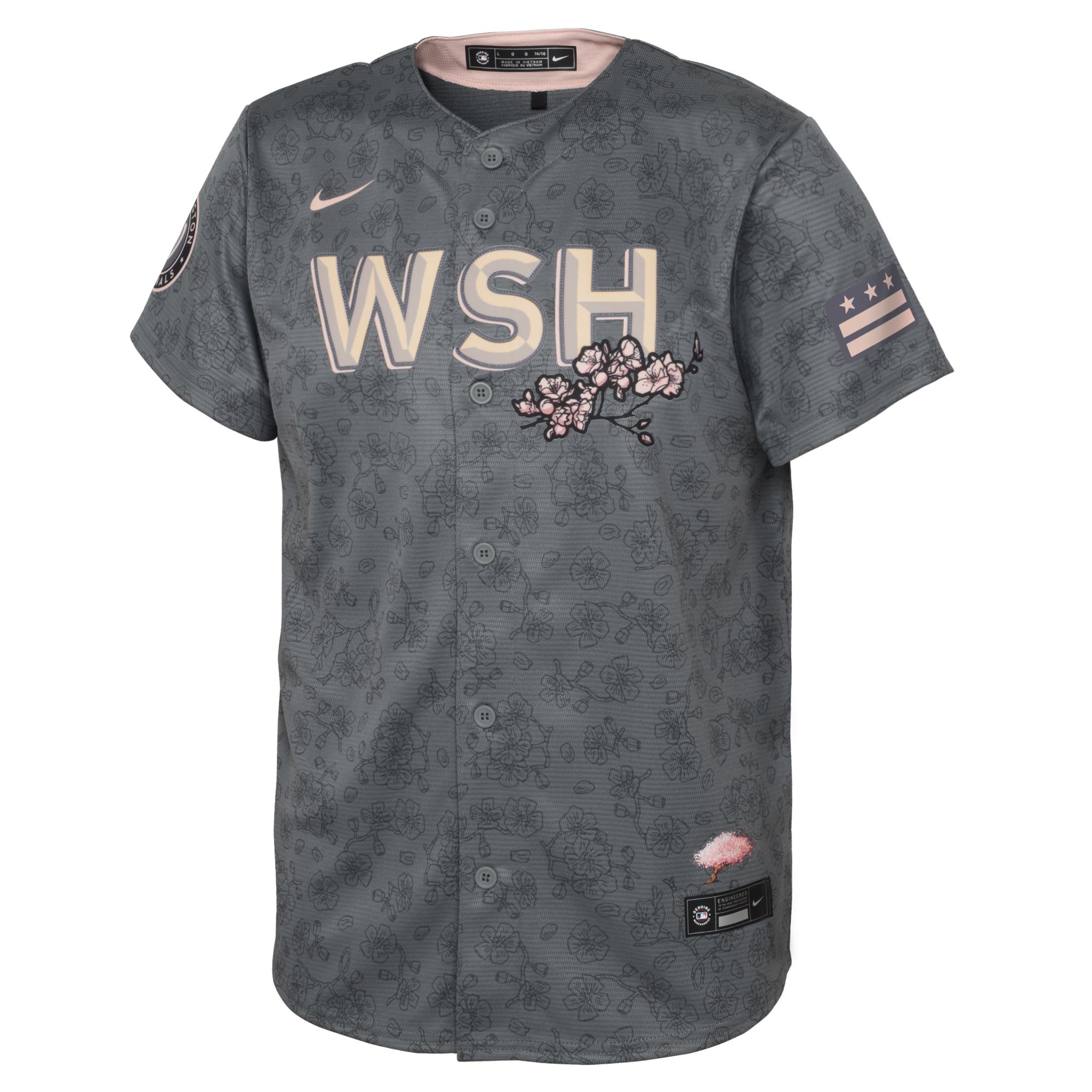 Washington Nationals Replica City Connect MLB Jersey Graphite (YOUTH)