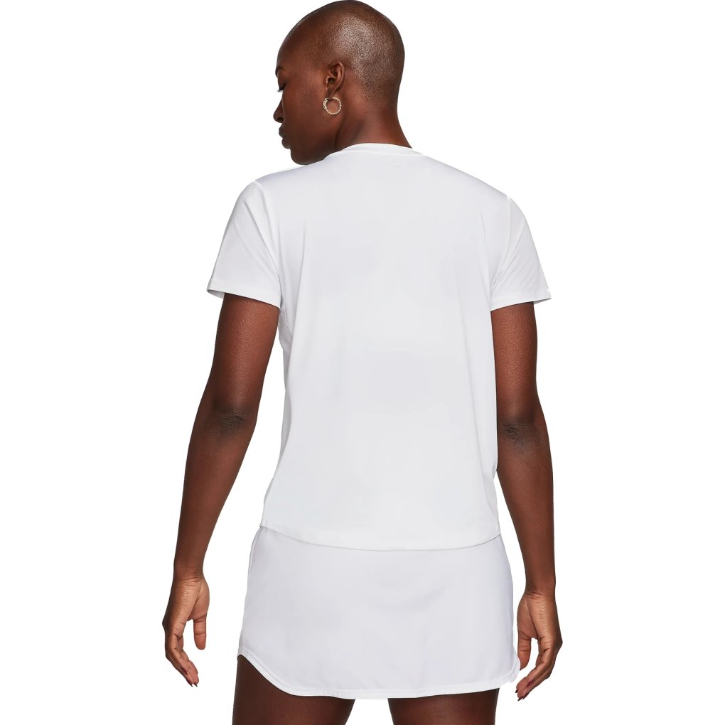 Nike One Classic Dri-FIT Short Sleeve Top Women - white/black FN2798-100
