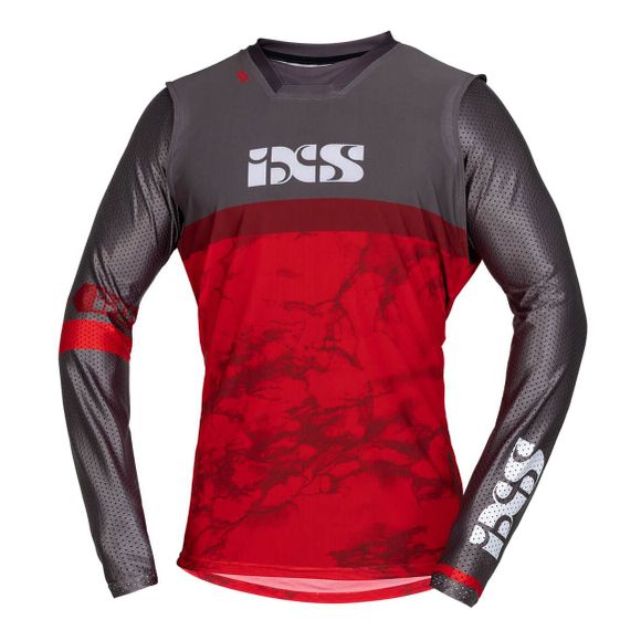 IXS TRIGGER RED/GREY 2022 cross jersey - Red / GrayRef: IS0881