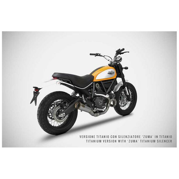 Zard 2 in 2 black stainless steel racing collectorRef : ZAD00340A / ZDU783S40R-B