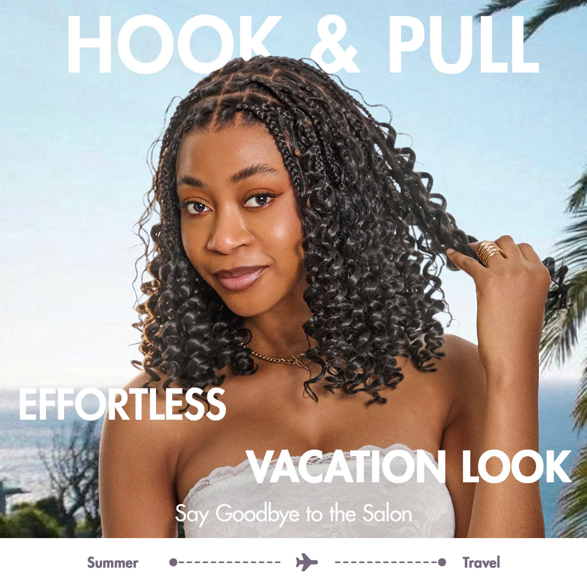 Readitress? Pre-Separated Reusable Feather Crochet Human Hair Extensions Deep Wave / Kinky Straight Protective Style with Free Gifts - US Only