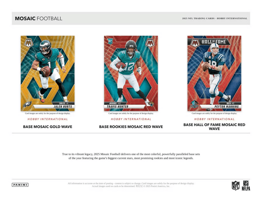 2025 Panini Mosaic Football International Hobby Box