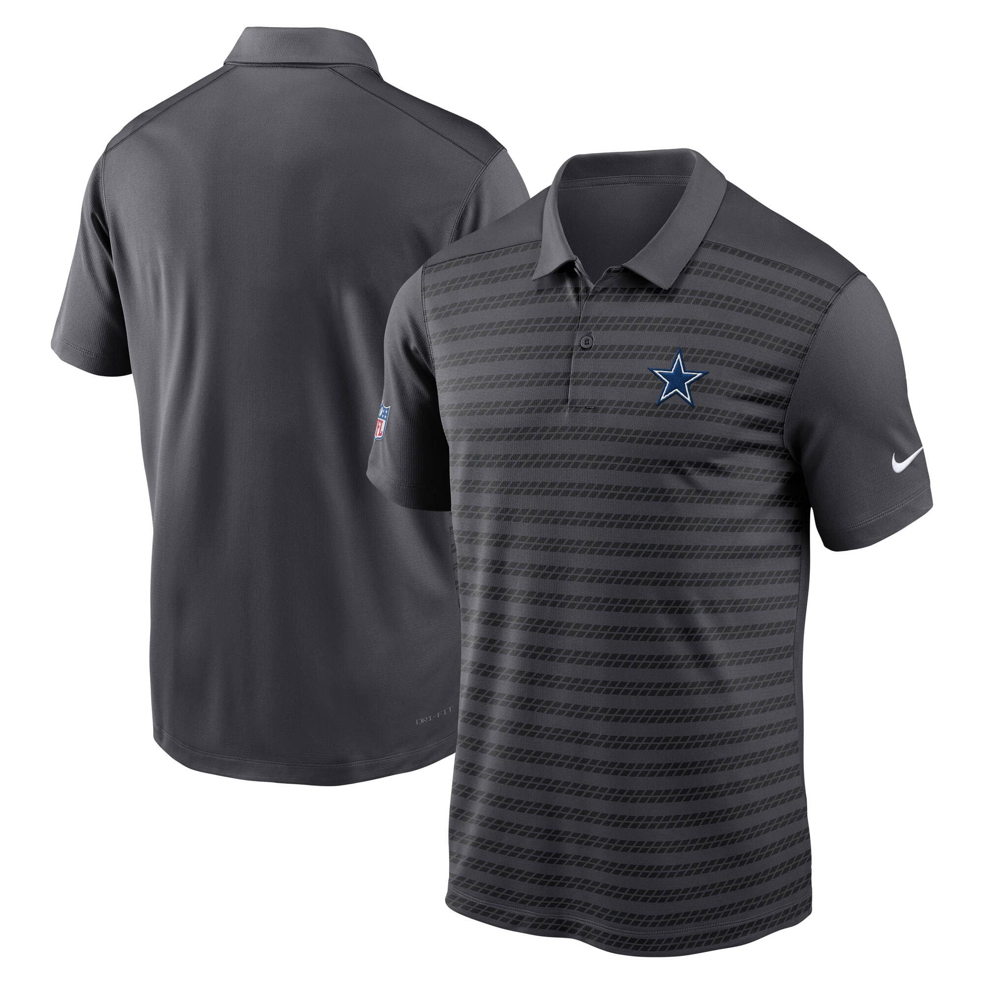 Dallas Cowboys 2024 NFL Sideline Victory Nike Dri-FIT Polo Shirt Gray