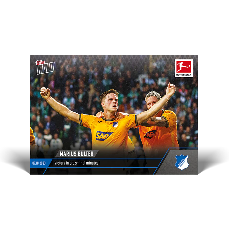 Topps UK - Marius Bülter - Victory in crazy final minutes! - Bundesliga TOPPS NOW® Card #44
