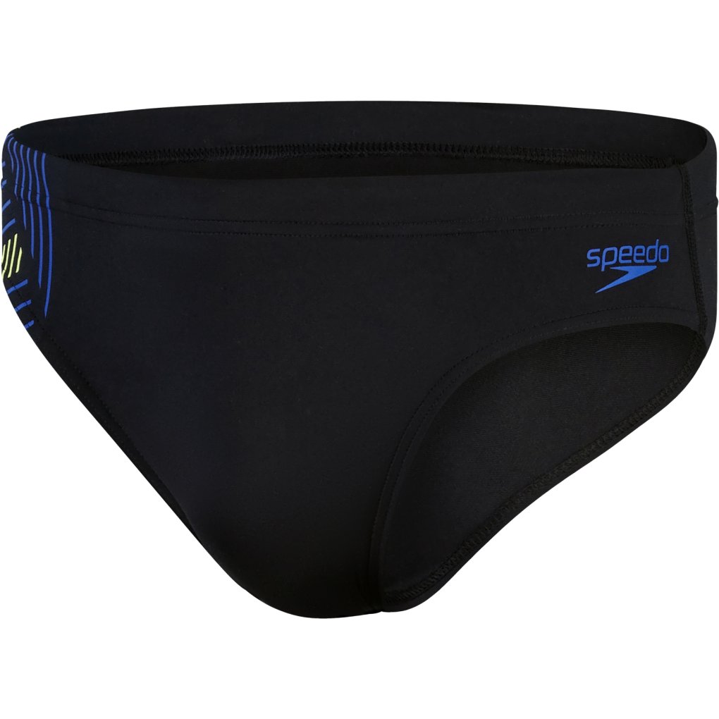 Speedo Tech Panel 7cm Swim Briefs Men - black/chroma blue/spritz