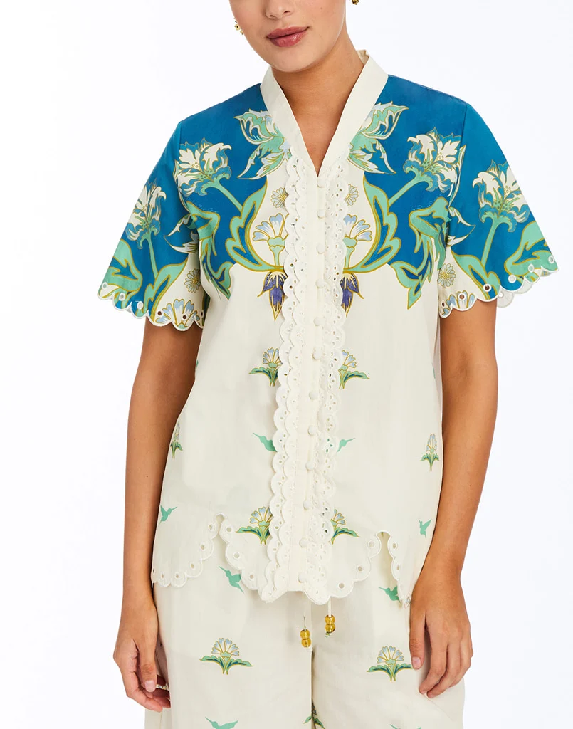 Cortez Button Down Top