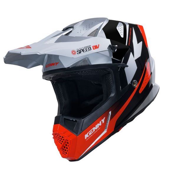 Casque cross Kenny TRACK GRAPHIC 2025 - Noir / RougeRef : KE2746