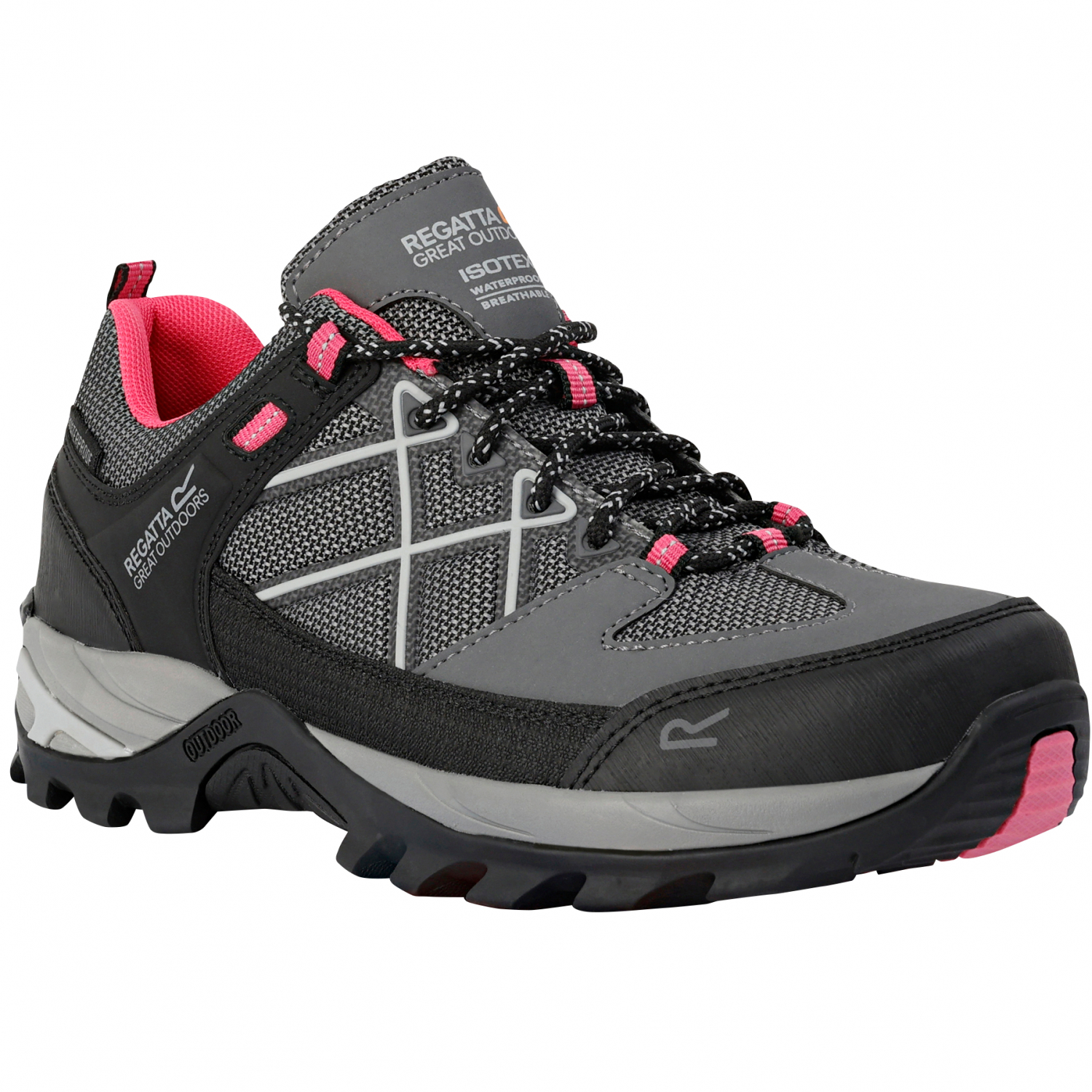 Regatta Samaris III Low Hiking Boots Women (Dark Steel \/ Pink Potion)
