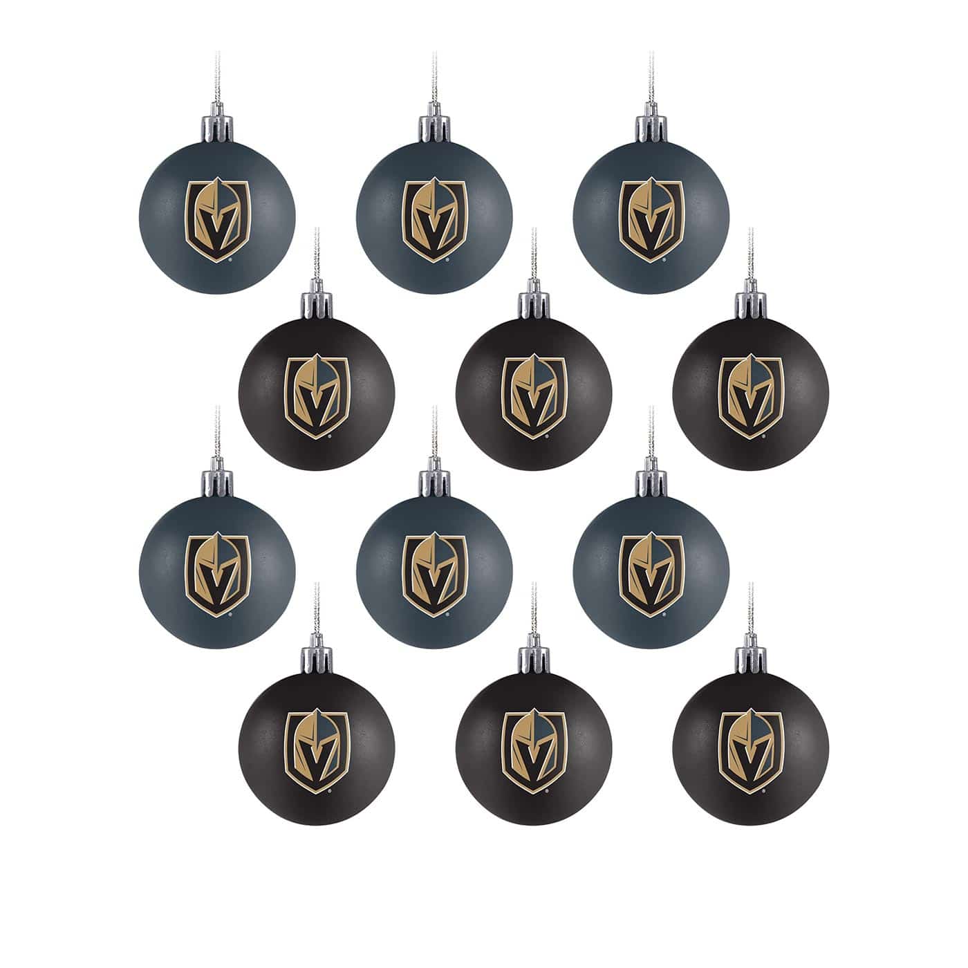 Vegas Golden Knights NHL Christmas Ornament Set (12-Piece)