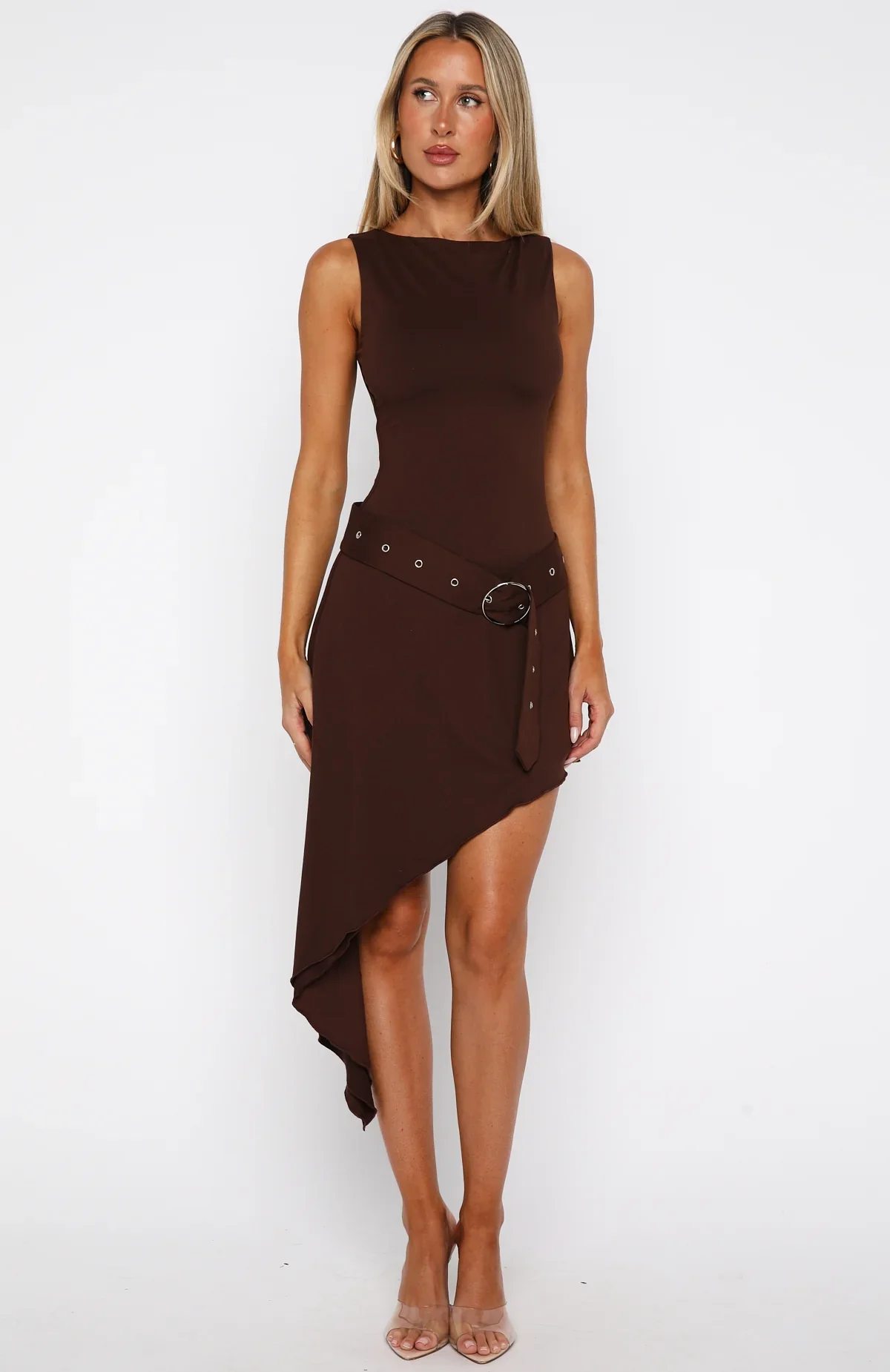Worth My Time Midi Dress Chocolate