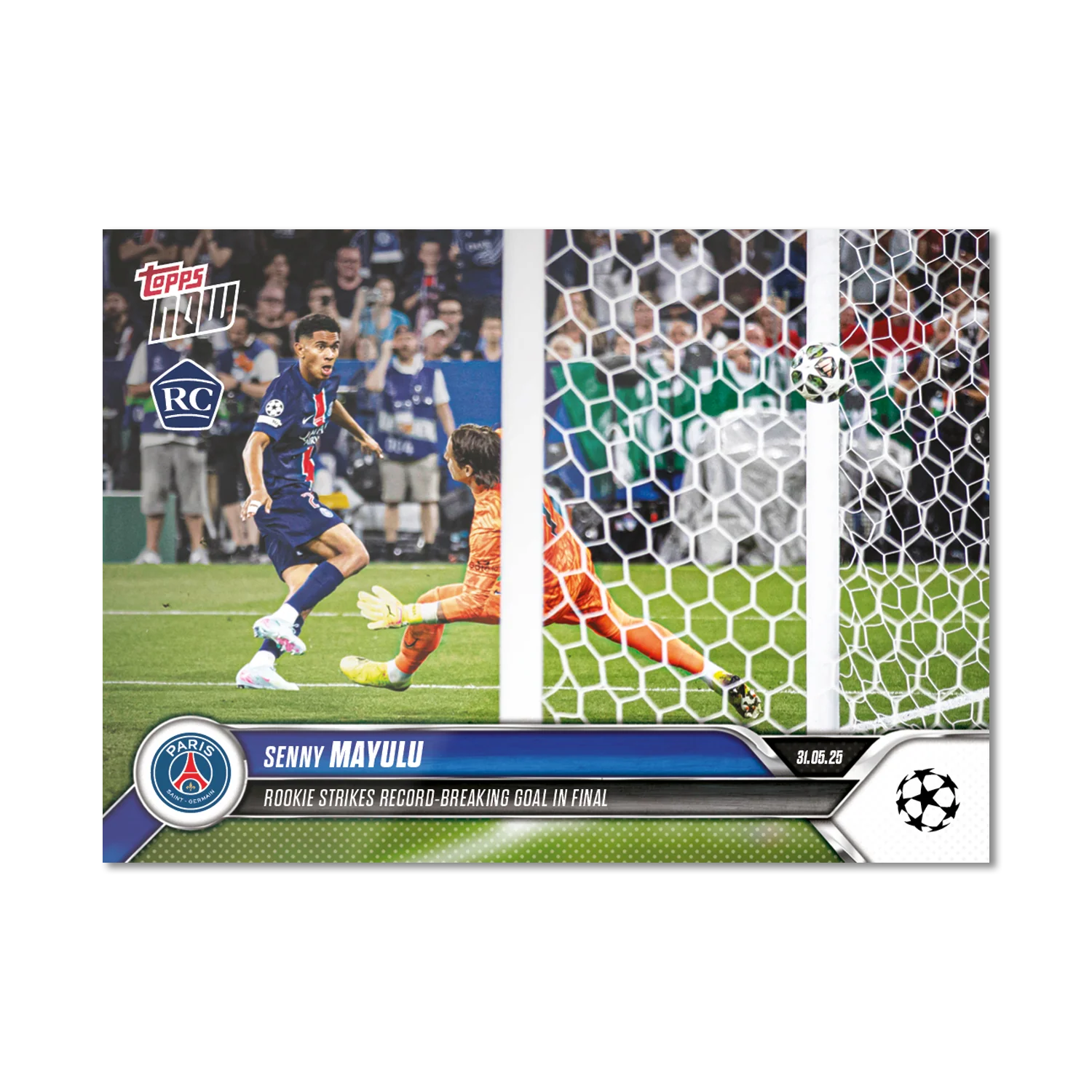Senny Mayulu - 2024-25 UCL Topps NOW® - Card 164 - LOOK FOR AUTO-RELIC