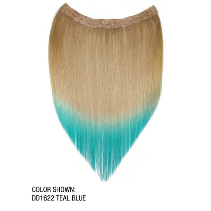 Lord & Cliff 100% Remy Human Hair Dip Dye Clip In Weave - STRAIGHT COLOR TAIL OMBRE TWO TONE 16-18