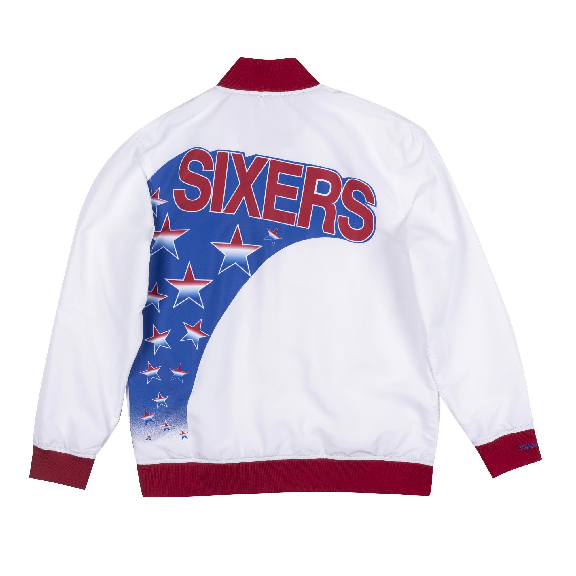 Philadelphia 76ers 1993-94 Authentic Warm Up NBA Jacket White