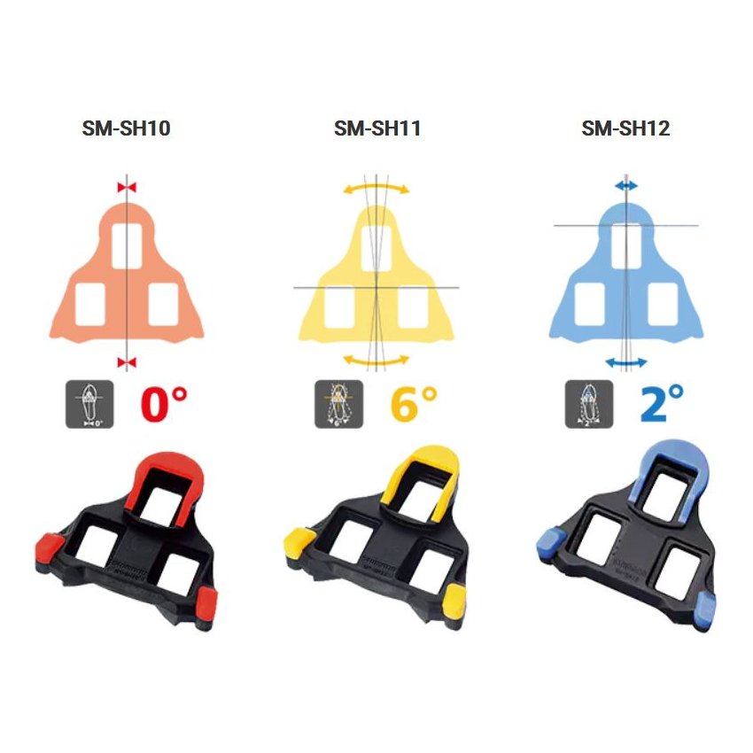 Shimano SM-SH11 Cleats (Pair) - SPD-SL | 6° (self-aligning)