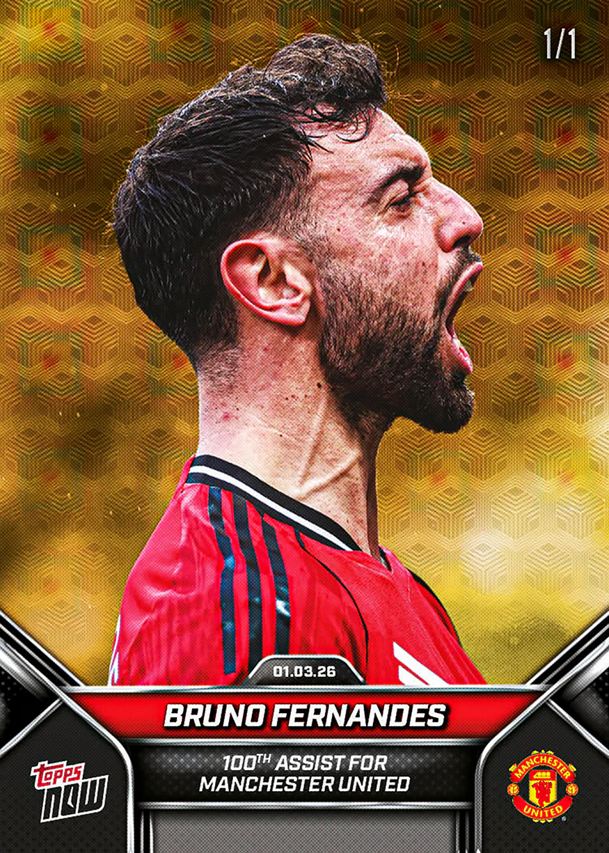 Bruno Fernandes - 2026 Manchester United Topps NOW® - Card 1