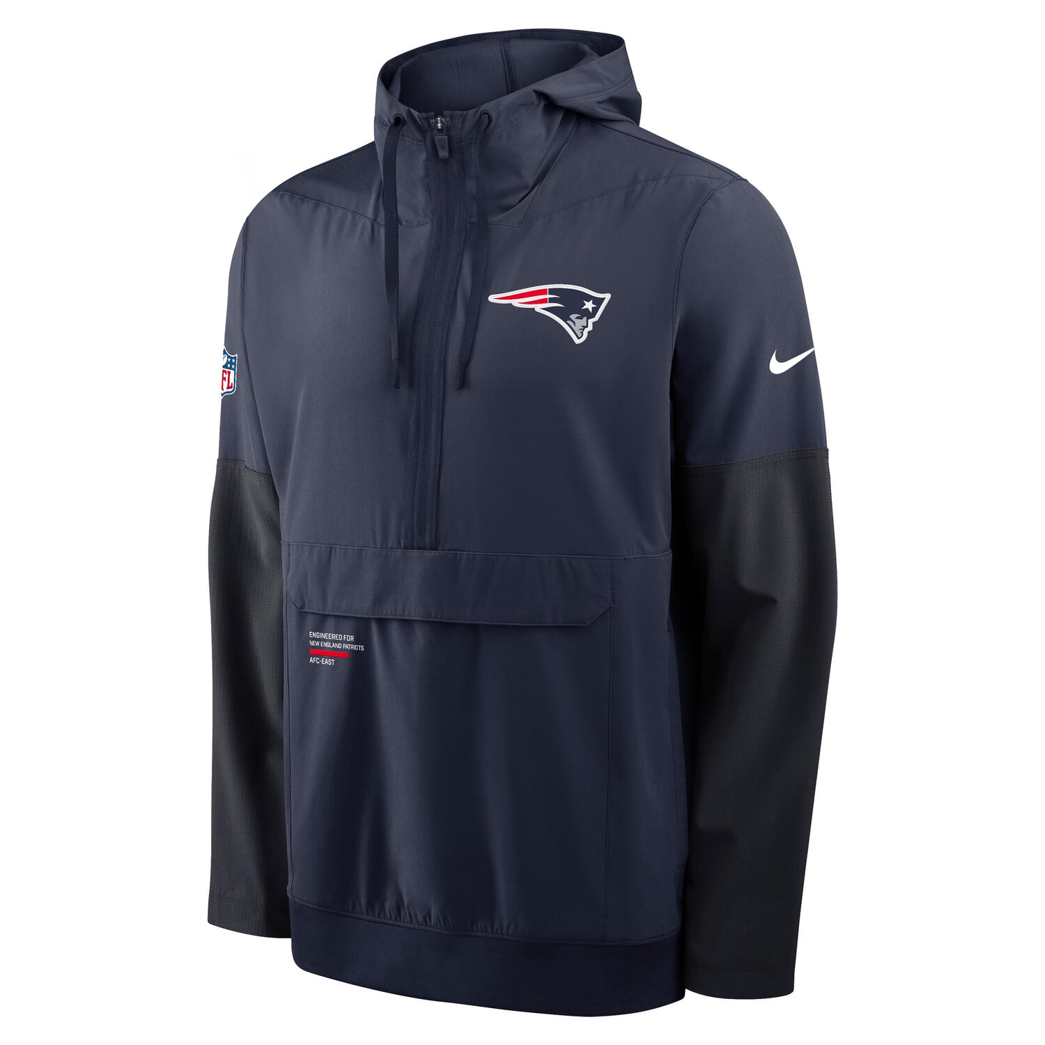 New England Patriots Nike Sideline Half-Zip Anorak NFL Jacke Navy