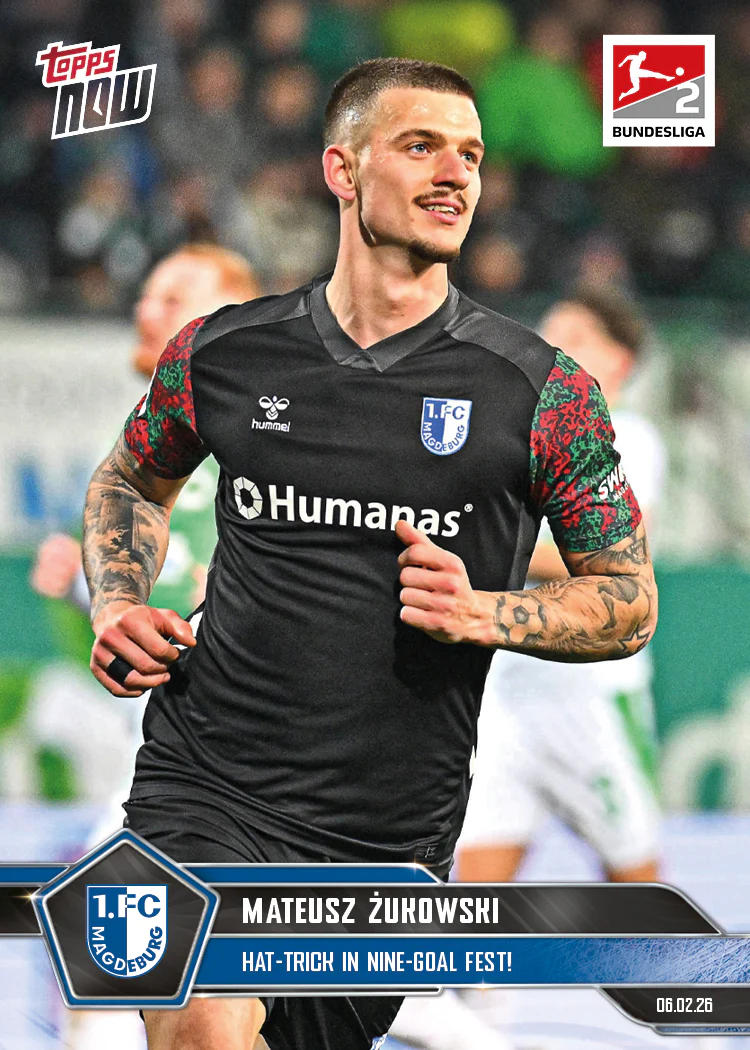 Mateusz Żukowski - 2025-26 Bundesliga Topps NOW® - Card 117 - PR: 262