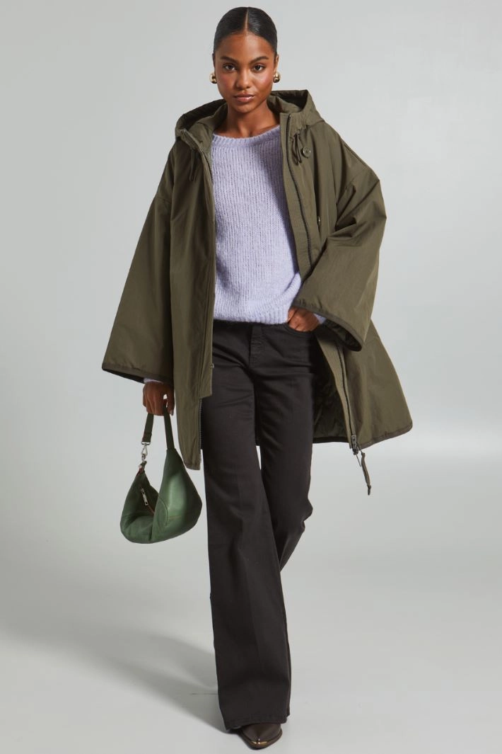 Belted jacket - MILITARY GREEN
