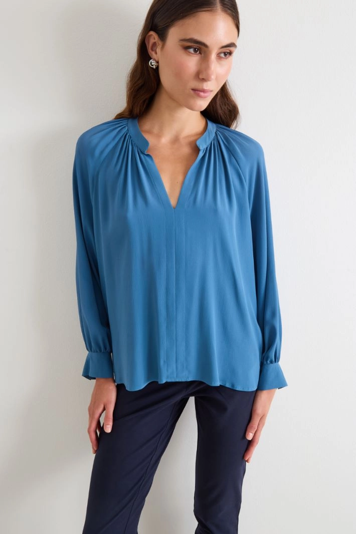 Blouse with gathering - SUGAR PAPER