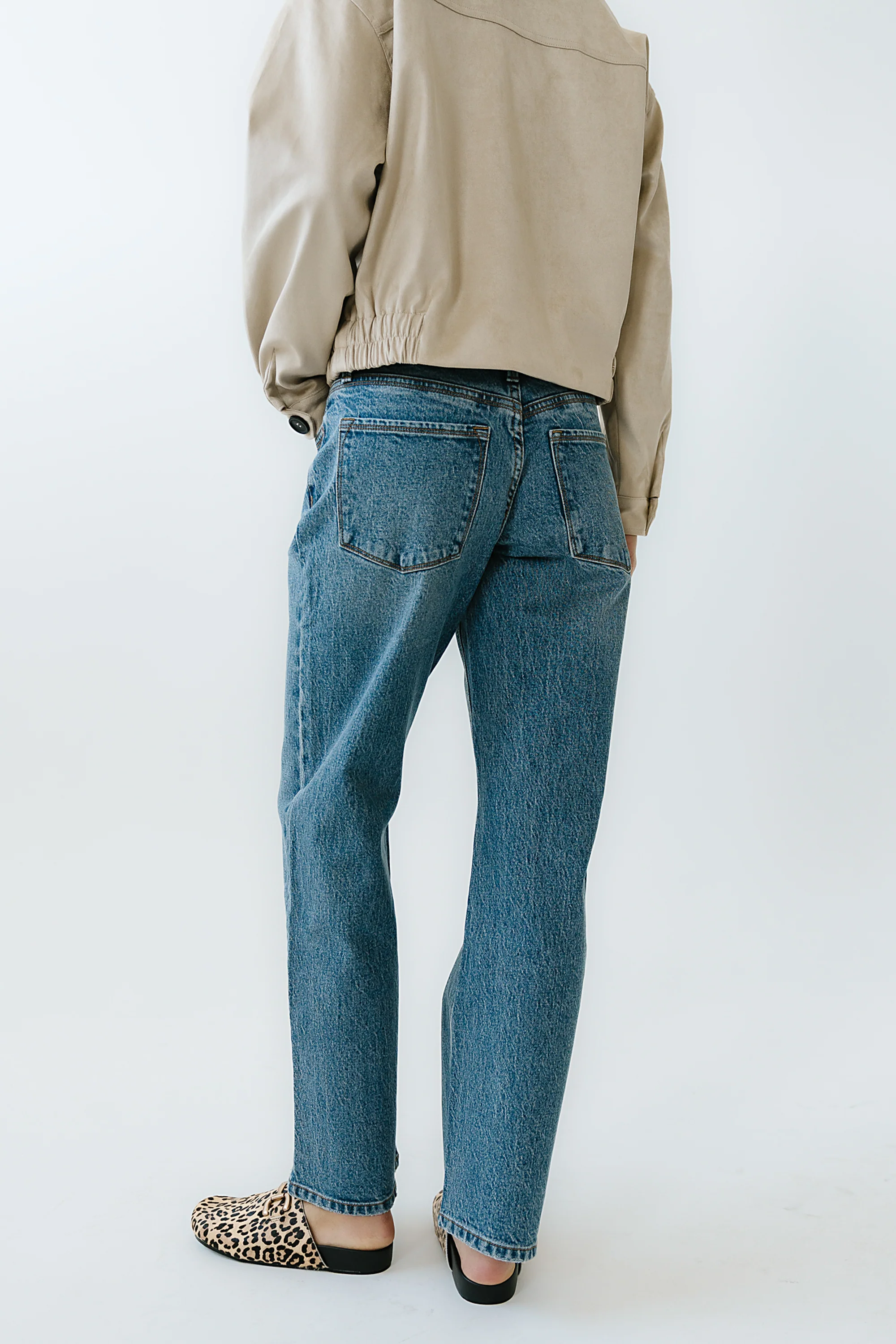 Elise Wide Leg Jeans in Medium Wash